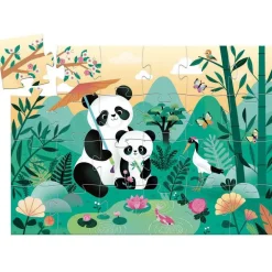 Djeco Puzzle Silueta · Leo el Panda*Niños Puzzles 24 Piezas|Puzzles Djeco