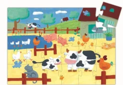 Djeco Puzzle Silueta las Vacas*Niños Puzzles 24 Piezas|Puzzles Djeco