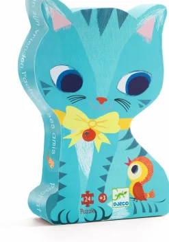 Djeco Puzzle Silueta Pachat y sus amigos ·*Niños Puzzles 24 Piezas|Puzzles Djeco