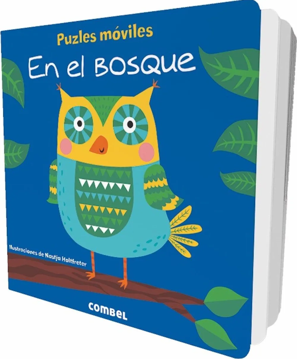 Combel Puzzles móviles · En el bosque* Libros Manipulativos|Libros De Cartoné