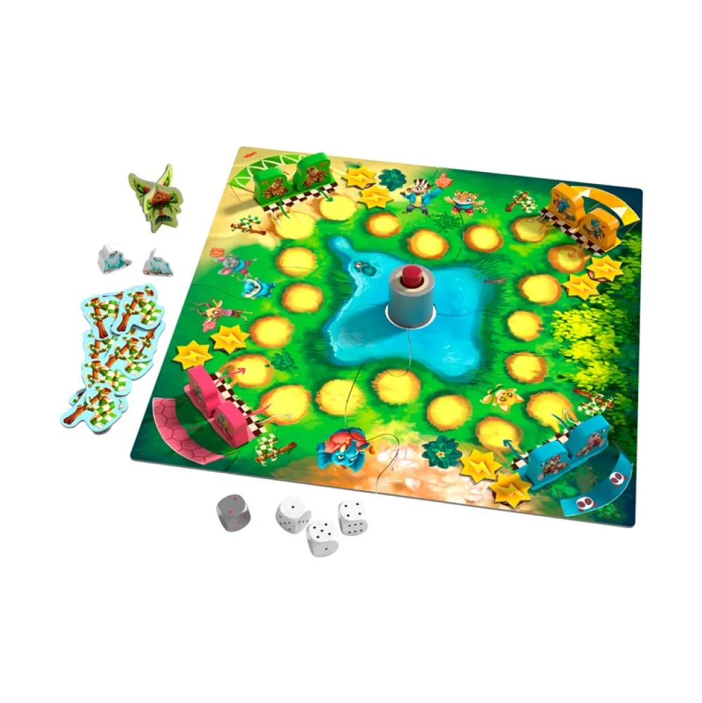 HABA Rally Bambú ·*Niños Juegos Haba|Juegos De Mesa Competitivos