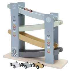 Little Dutch Rampa de carreras FSC Azul ·*Niños Juguetes Waldorf|Juguetes Montessori