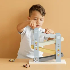 Little Dutch Rampa de carreras FSC Azul ·*Niños Juguetes Waldorf|Juguetes Montessori