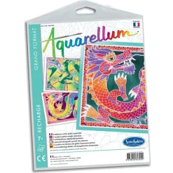 Sentosphère Recambio láminas Aquarellum Dragones*Niños Kit De Manualidades