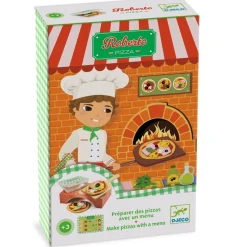 Djeco Roberto Pizza ·*Niños Cocinas De Madera Y Accesorios Juguete|Juguetes Waldorf