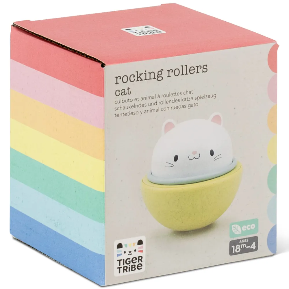Tiger Tribe Rocking Rollers Cat ·*Niños Coches De Juguete Para Bebés|Sonajeros