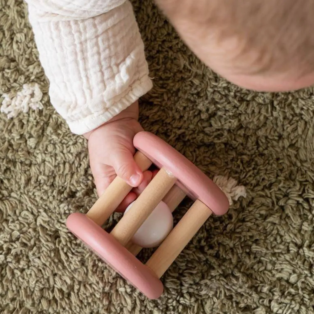 Little Dutch Roller Flowers Rosa*Niños Juguetes Waldorf|Juguetes Montessori