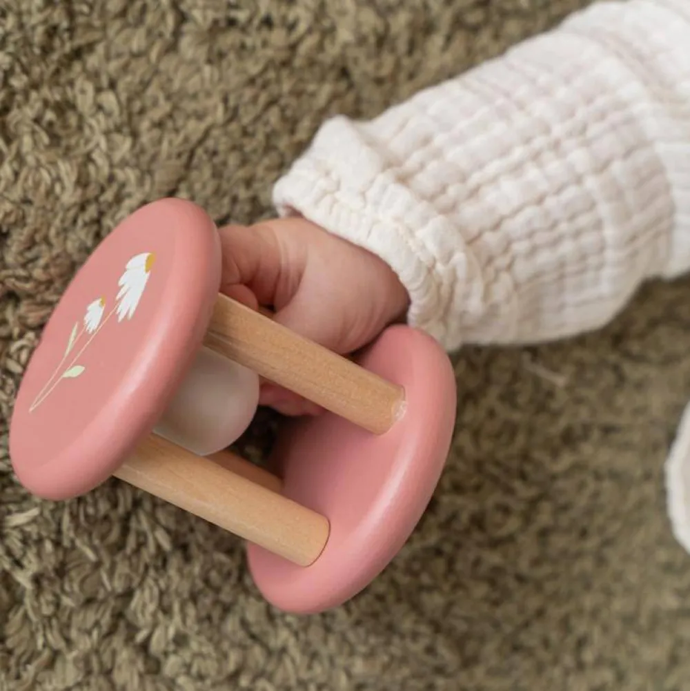 Little Dutch Roller Flowers Rosa*Niños Juguetes Waldorf|Juguetes Montessori