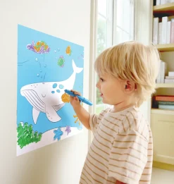 Hape Rollo de papel para garabatos Oceánicos ·*Niños Kit De Manualidades|Juguetes De Toda La Vida