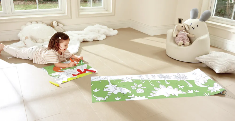 Hape Rollo de papel para garabatos de Dinosaurios ·*Niños Kit De Manualidades|Juguetes De Toda La Vida