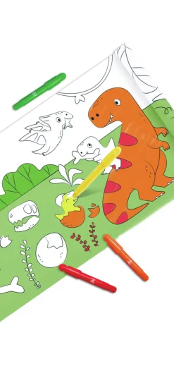 Hape Rollo de papel para garabatos de Dinosaurios ·*Niños Kit De Manualidades|Juguetes De Toda La Vida