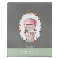 Little Dutch Rosa Granjera con Oveja Mediana ·*Niños Muñecos Blanditos|Juguetes Montessori