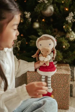 Little Dutch Rosa Muñeca Blandita Navidad ·*Niños Muñecos Blanditos|Juguetes Montessori
