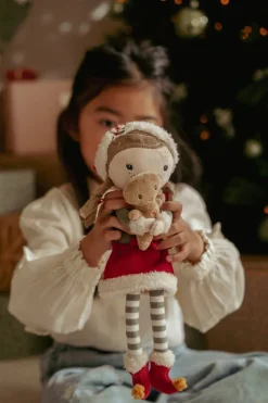 Little Dutch Rosa Muñeca Blandita Navidad ·*Niños Muñecos Blanditos|Juguetes Montessori