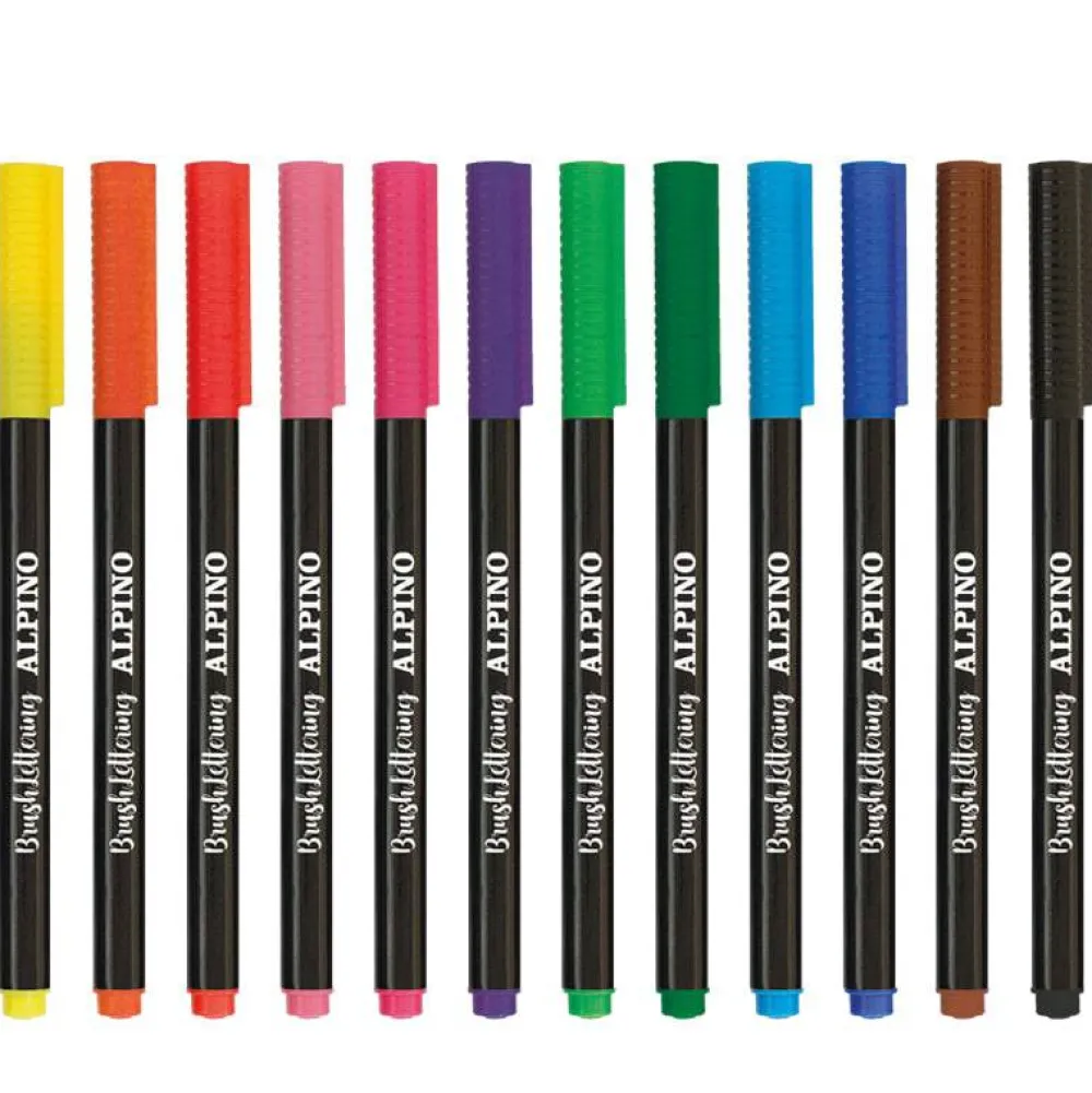 Alpino Rotuladores Brush lettering 12 colores*Niños Bolis, Lápices Y Rotus|Pinturas