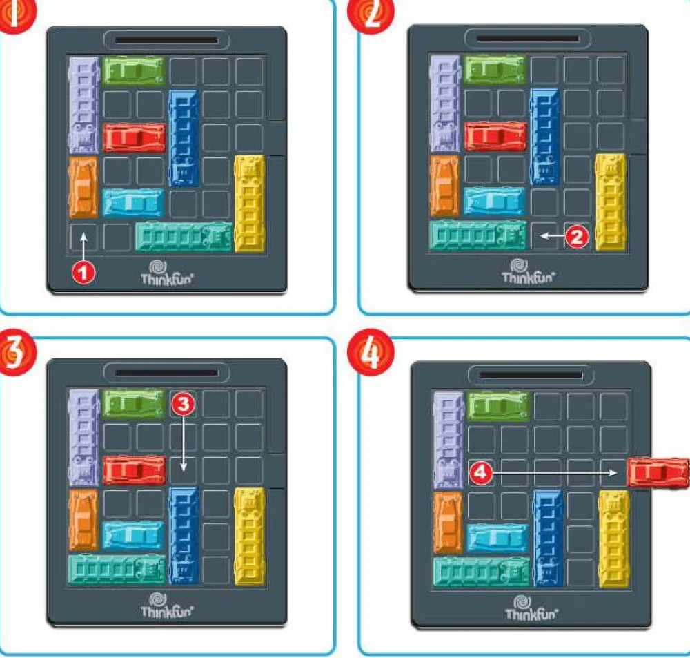 ThinkFun Rush Hour ·*Niños Juegos De Lógica|Juegos De Habilidad
