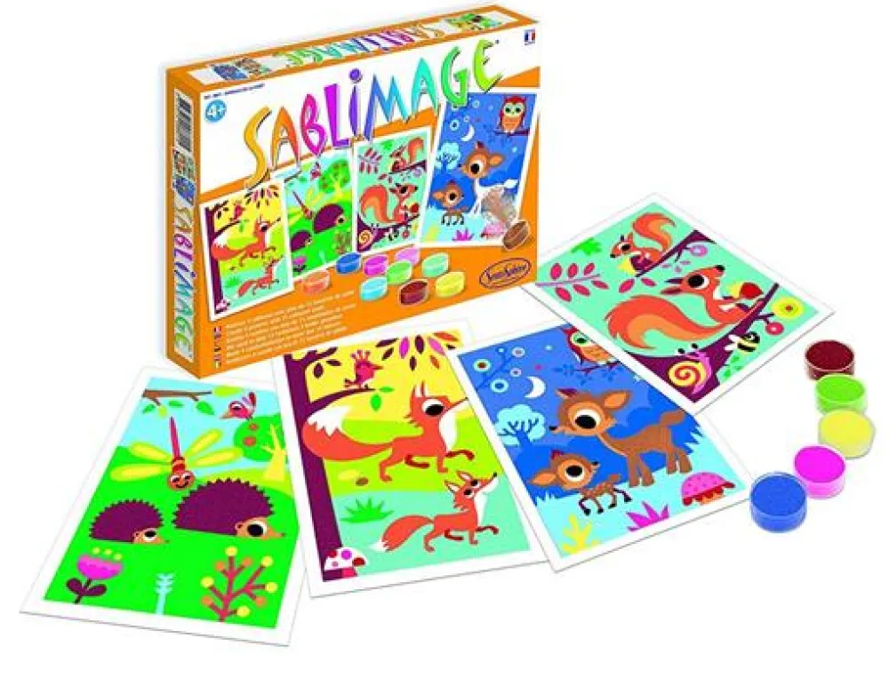 Sentosphère Sablimage · Animales del bosque*Niños Pintar Con Arena|Kit De Manualidades