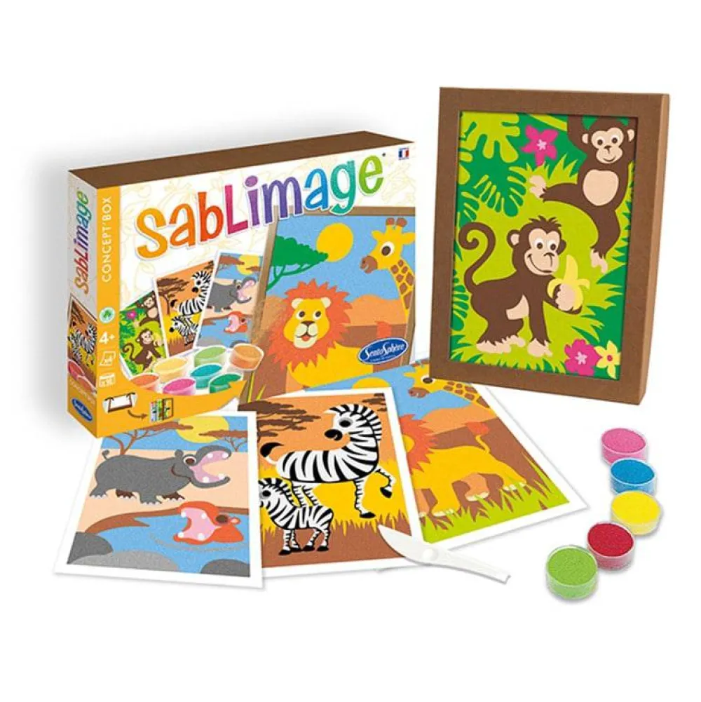 Sentosphère Sablimage · Fauna Africana*Niños Pintar Con Arena|Kit De Manualidades