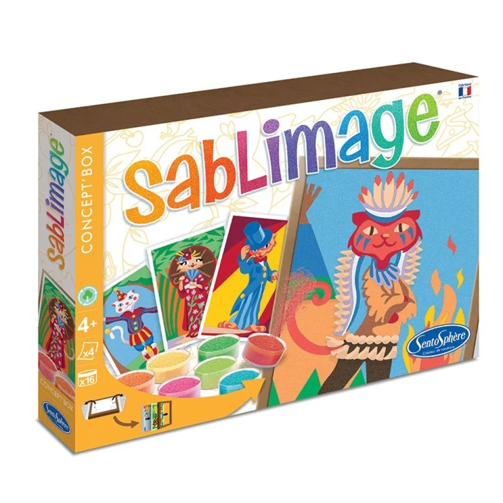 Sentosphère Sablimage · Gatos*Niños Pintar Con Arena|Kit De Manualidades