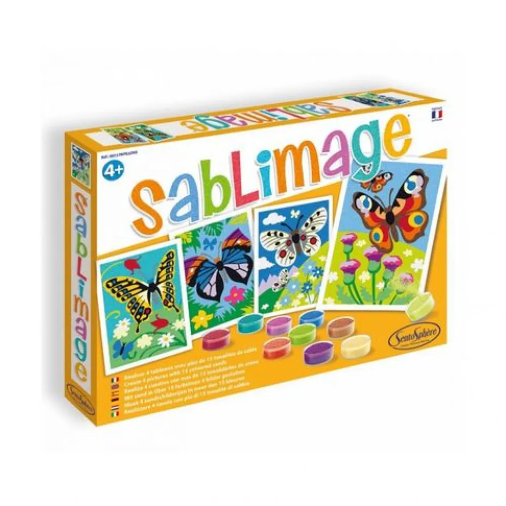 Sentosphère Sablimage · Mariposas*Niños Pintar Con Arena|Kit De Manualidades