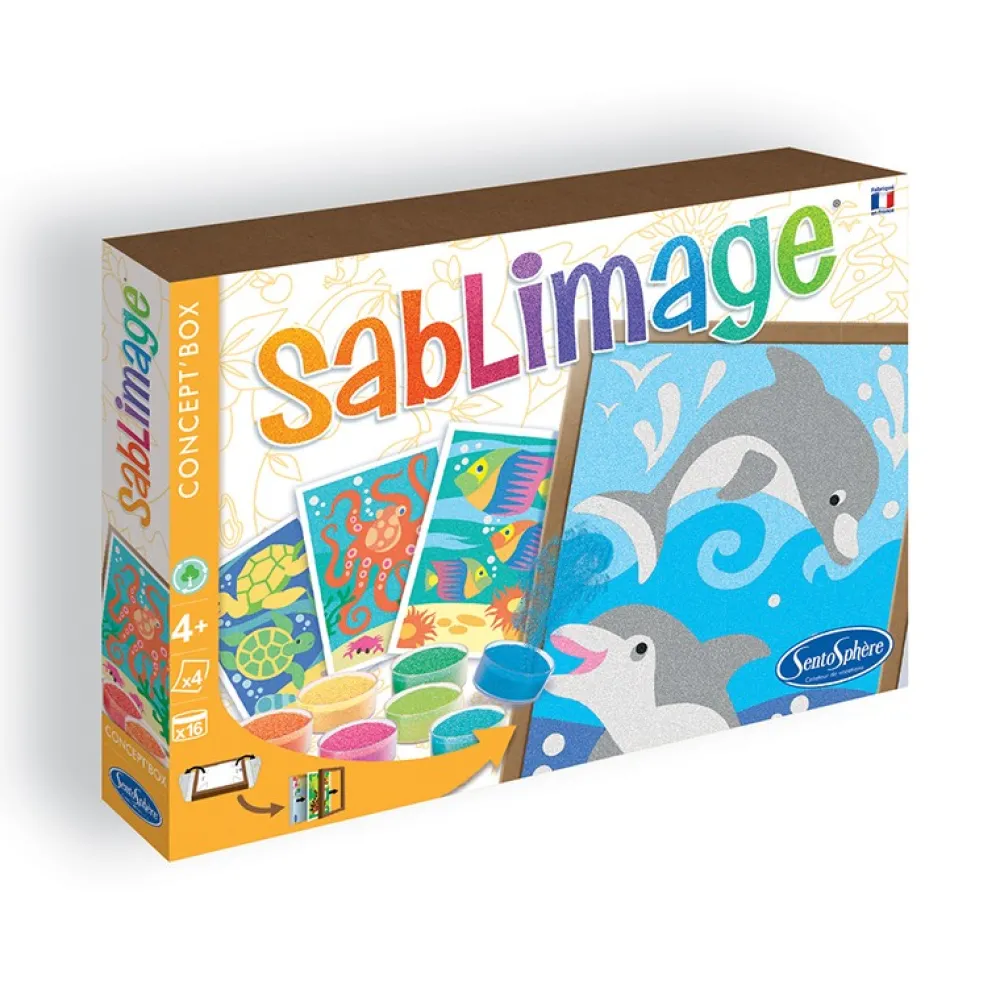 Sentosphère Sablimage · Mundo Submarino*Niños Pintar Con Arena|Kit De Manualidades