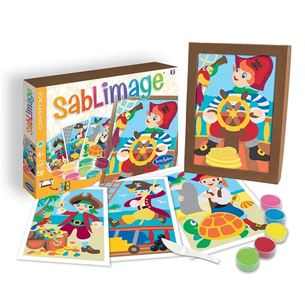 Sentosphère Sablimage · Piratas*Niños Pintar Con Arena|Kit De Manualidades