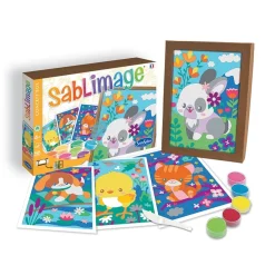 Sentosphère Sablimage Animales de Peluche*Niños Pintar Con Arena|Kit De Manualidades