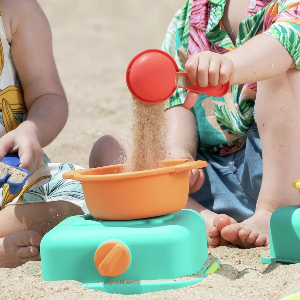 Hape Sandy Chef - Set de cocina para arena ·*Niños Juguetes De Playa|Juguetes De Playa