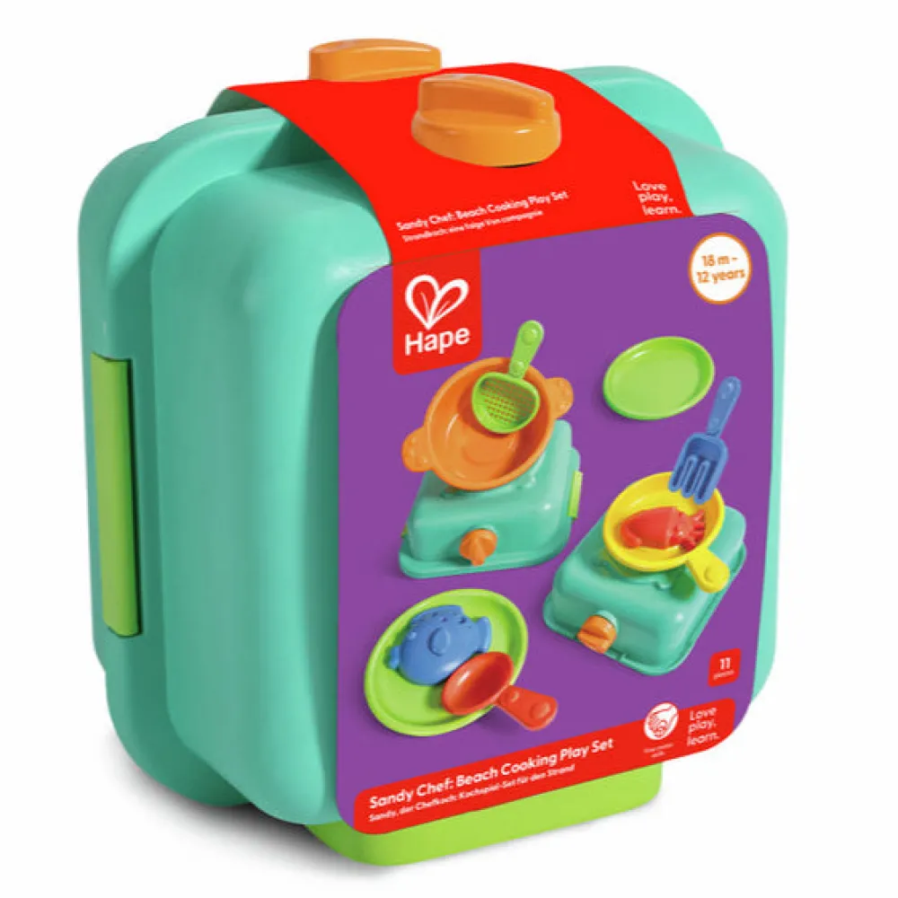 Hape Sandy Chef - Set de cocina para arena ·*Niños Juguetes De Playa|Juguetes De Playa