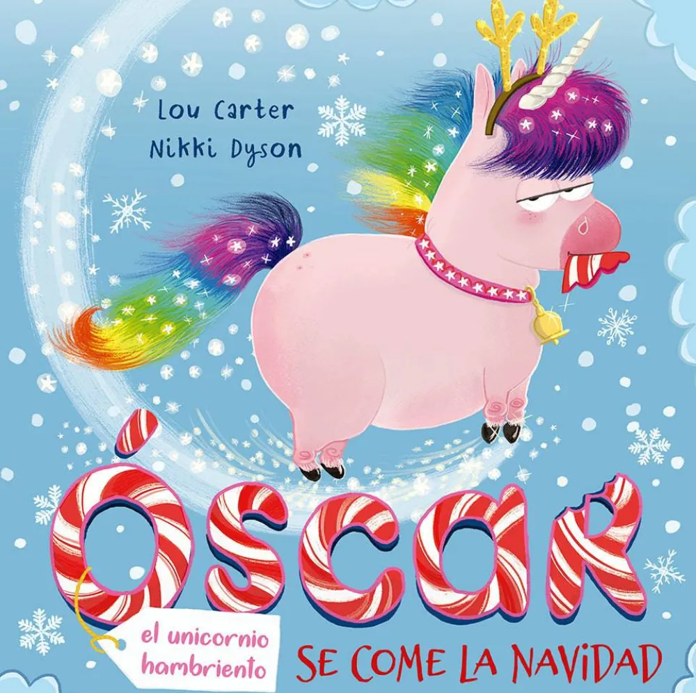 Picarona Óscar, el unicornio hambriento se come la Navidad*Niños Libros De Navidad Para Niños|Álbumes Ilustrados Infantiles
