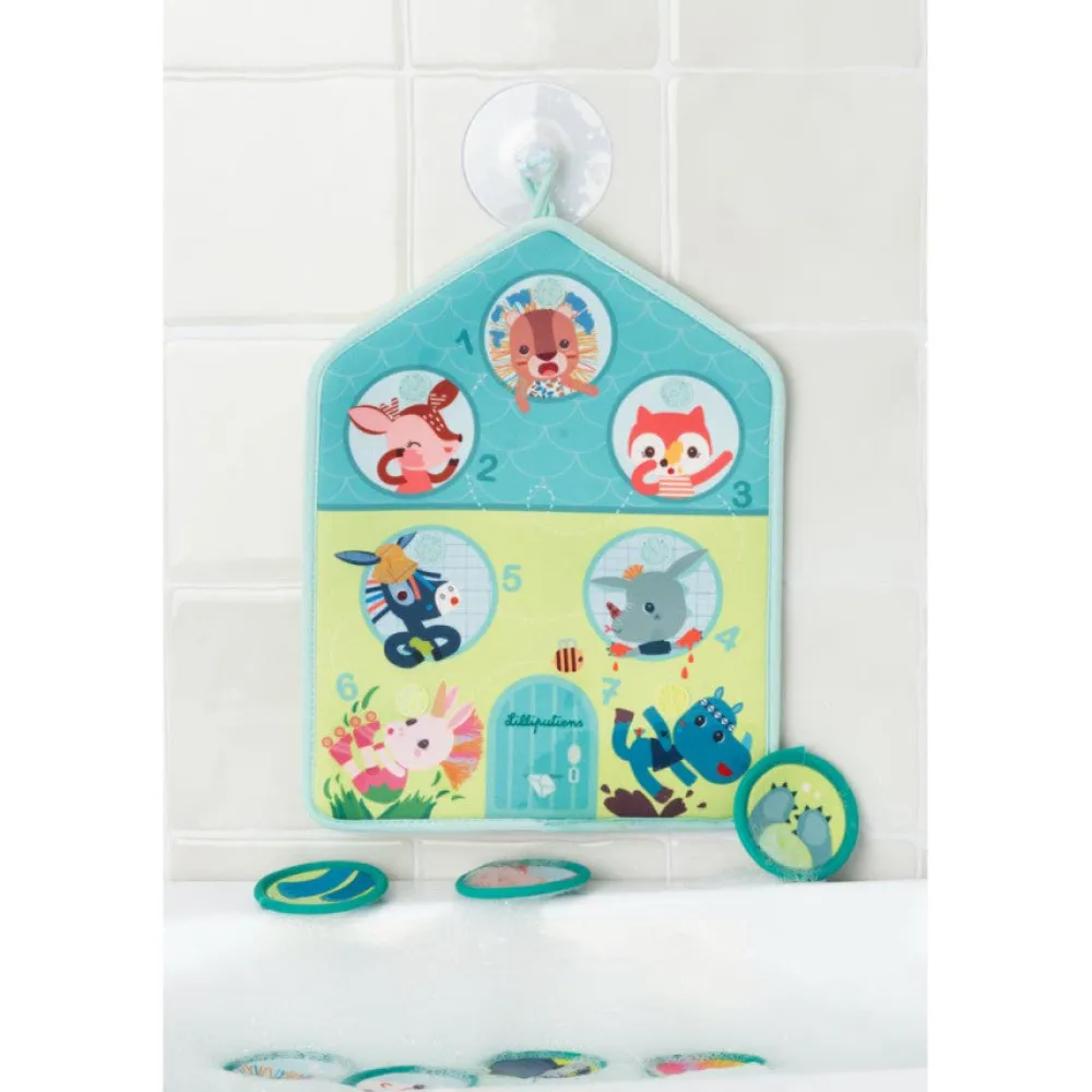 Lilliputiens Señal De Baño Me Lavo ·*Niños Juguetes De Baño|Libros De Tela Para Bebés