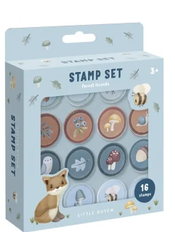 Little Dutch Sellos Forest Friends ·*Niños Kit De Manualidades|Juguetes Y Juegos Motricidad Fina