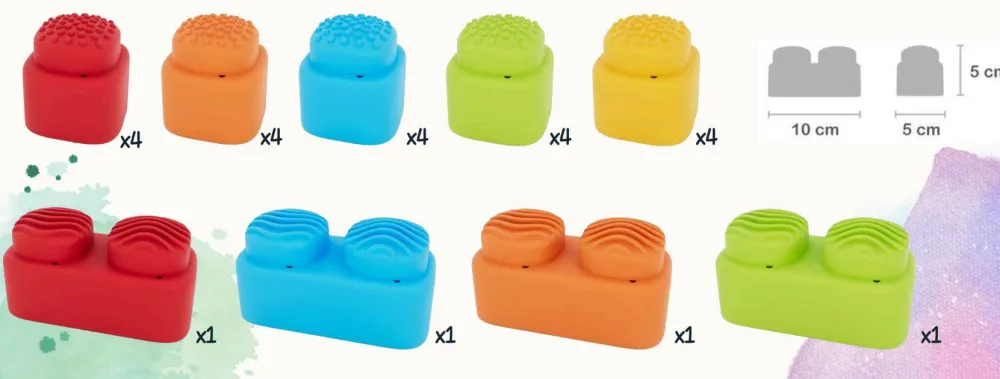 Meli Sensory Blocks 24 piezas*Niños Bloques Meli|Juguetes Y Juegos Motricidad Fina