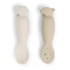 Done by Deer Set 2 cucharas aprendizaje silicona Tiny farm Sand ·* Cubiertos Infantiles