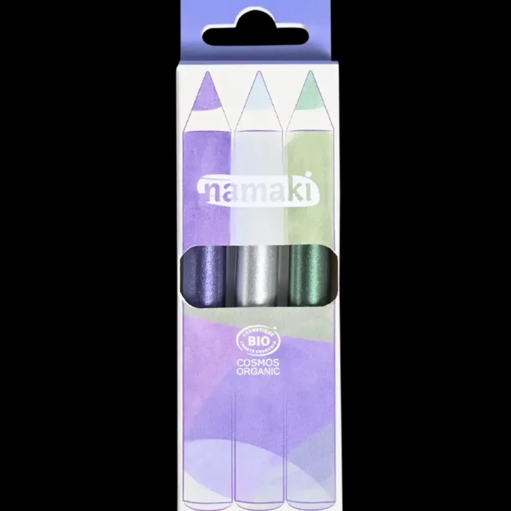 Namaki Set 3 Lápices Maquillaje Brillo ·*Niños Pintura Facial Para Niños Y Niñas|Disfraces Infantiles