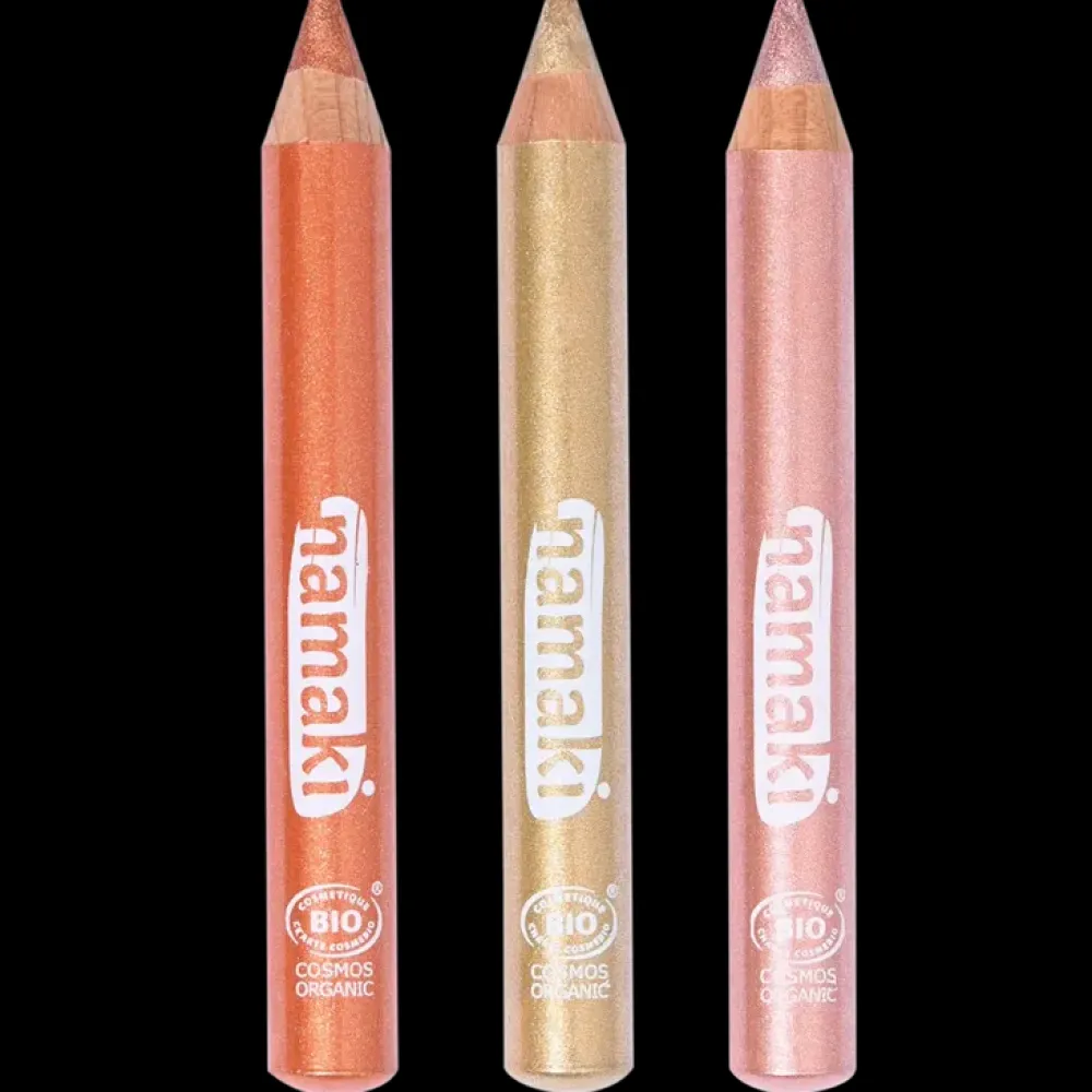 Namaki Set 3 Lápices Maquillaje Brillo ·*Niños Pintura Facial Para Niños Y Niñas|Disfraces Infantiles