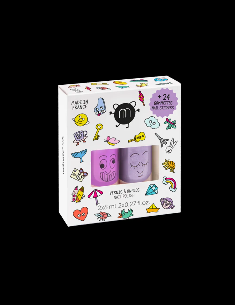 Nailmatic Set 2 Pintauñas al agua Wow ·*Niños Pegatinas Para Uñas|Pintauñas Para Niñas Y Niños