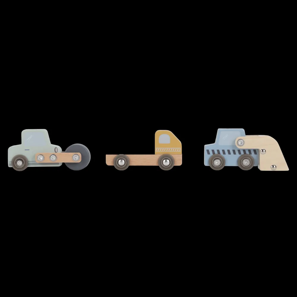 Little Dutch Set Construcción con grúa FSC ·*Niños Coches De Madera De Juguete Para Bebés|Coches De Juguete Para Bebés