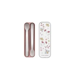 Mepal Set cuchara papilla Flores y Mariposas ·* Cajas De Almuerzo Infantil·Con Compartimentos