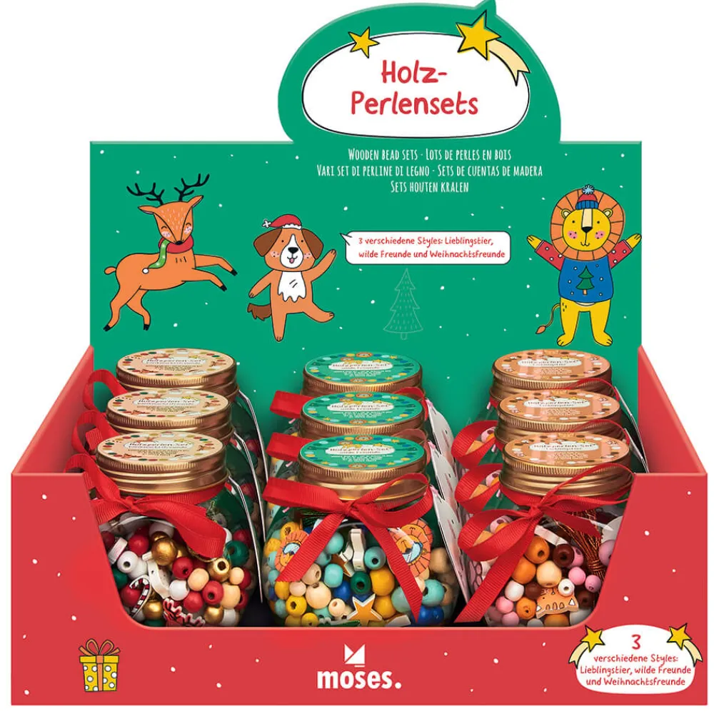 Moses Set de abalorios Amigos de la Navidad ·*Niños Kits Manualidades Navidad|Juguetes Y Juegos Motricidad Fina