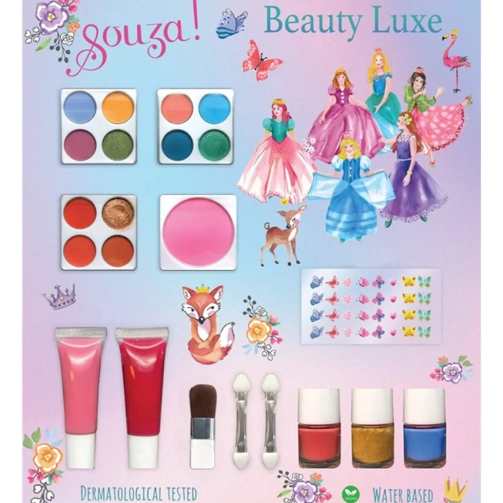 Souza Set de belleza de lujo ·*Niños Maletín De Maquillaje Para Niñas Y Niños|Disfraces Infantiles
