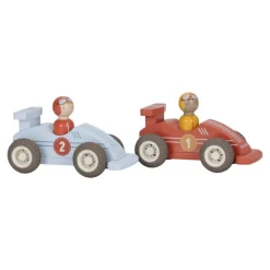 Little Dutch Set de coches de carreras con retroceso ·*Niños Coches De Madera De Juguete Para Bebés|Coches De Juguete Para Bebés