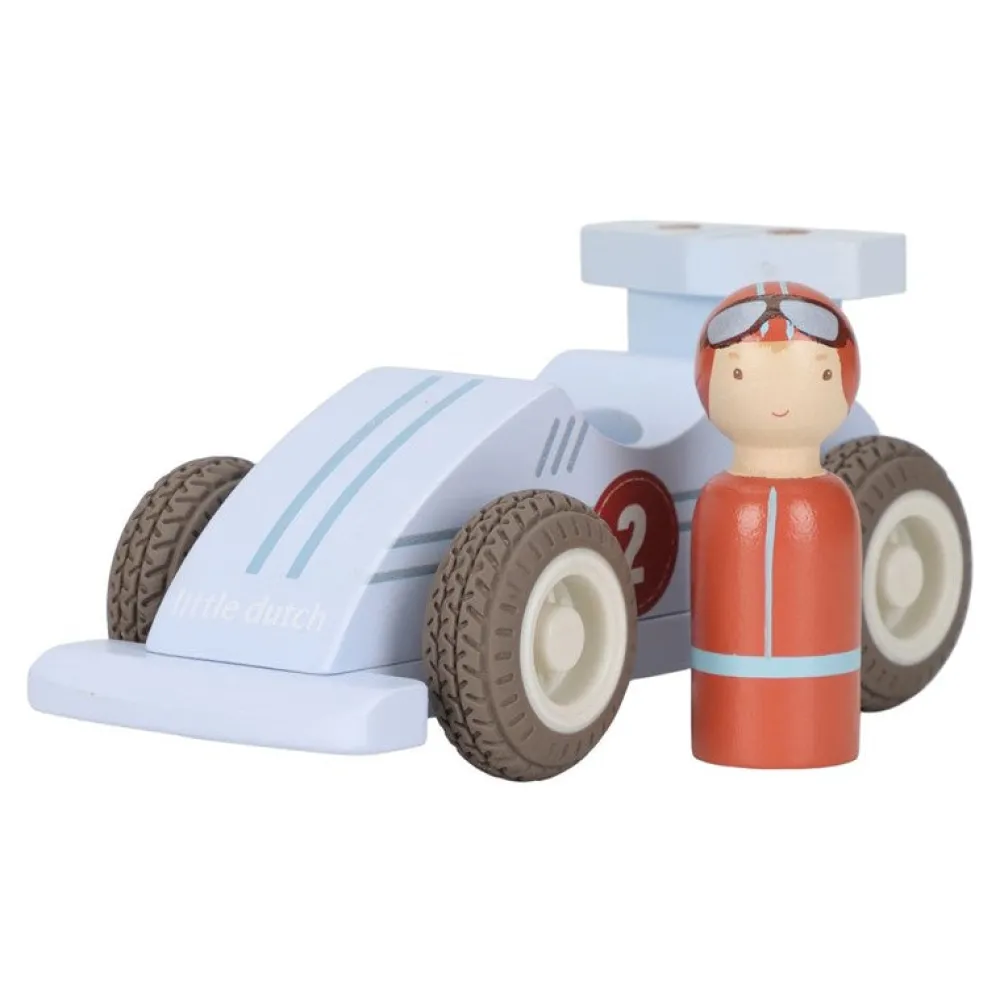 Little Dutch Set de coches de carreras con retroceso ·*Niños Coches De Madera De Juguete Para Bebés|Coches De Juguete Para Bebés