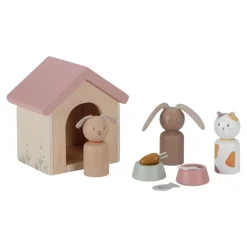 Little Dutch Set de Mascotas para Casa de Muñecas FSC ·*Niños Casas De Muñecas|Juguetes Montessori