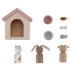 Little Dutch Set de Mascotas para Casa de Muñecas FSC ·*Niños Casas De Muñecas|Juguetes Montessori