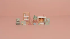 Little Dutch Set de Muebles para Casa de Muñecas FSC ·*Niños Casas De Muñecas|Juguetes Montessori