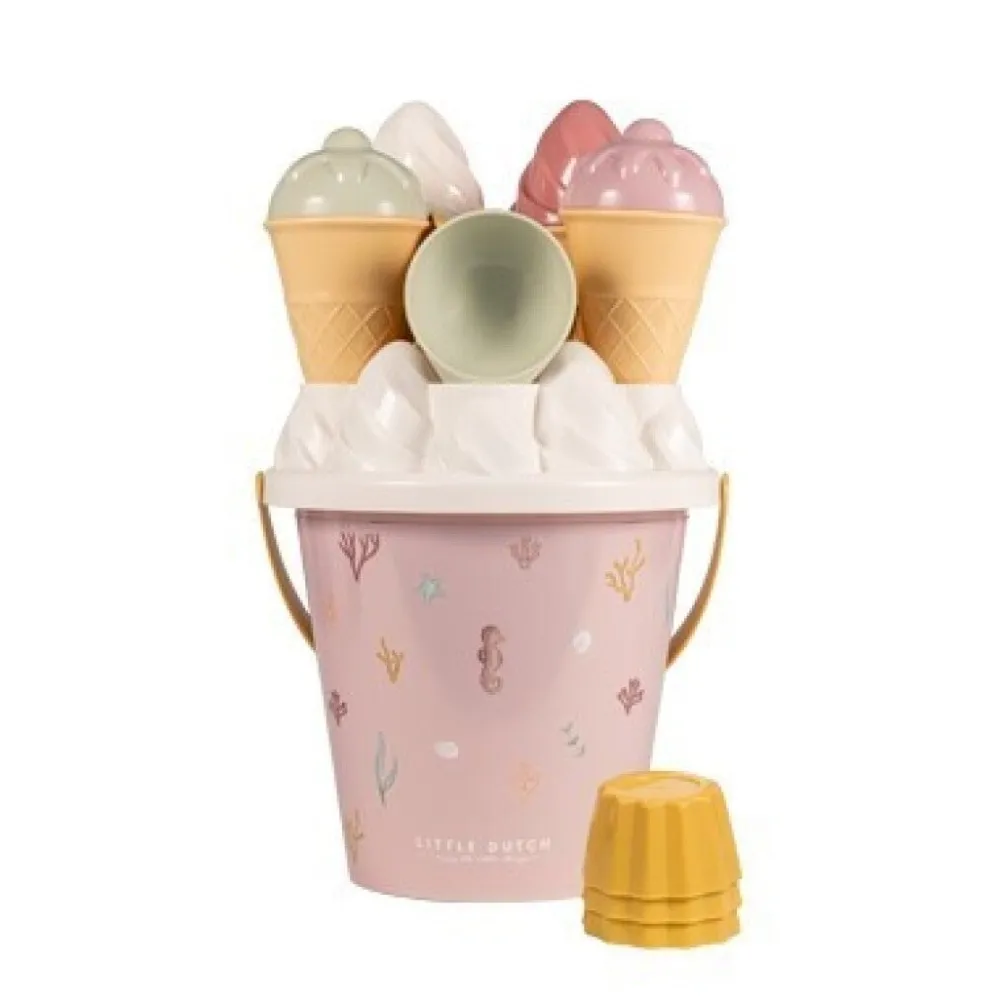 Little Dutch Set de Playa Helados Ocean Dreams Rosa ·*Niños Juguetes De Playa|Juguetes De Playa