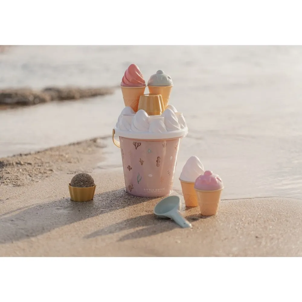 Little Dutch Set de Playa Helados Ocean Dreams Rosa ·*Niños Juguetes De Playa|Juguetes De Playa