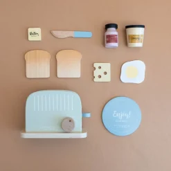 Little Dutch Set de Tostadora ·*Niños Cocinas De Madera Y Accesorios Juguete|Juguetes Waldorf