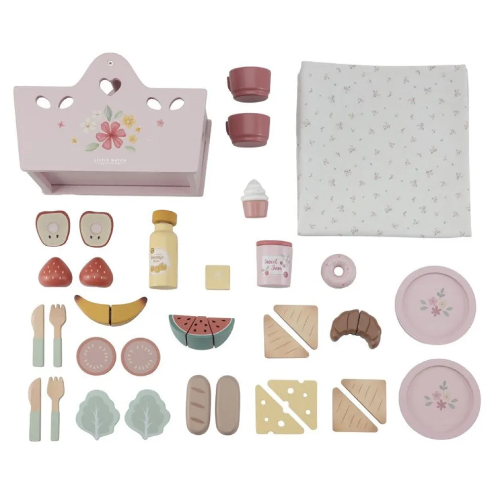 Little Dutch Set Picnic FSC ·*Niños Cocinas De Madera Y Accesorios Juguete|Juguetes Waldorf